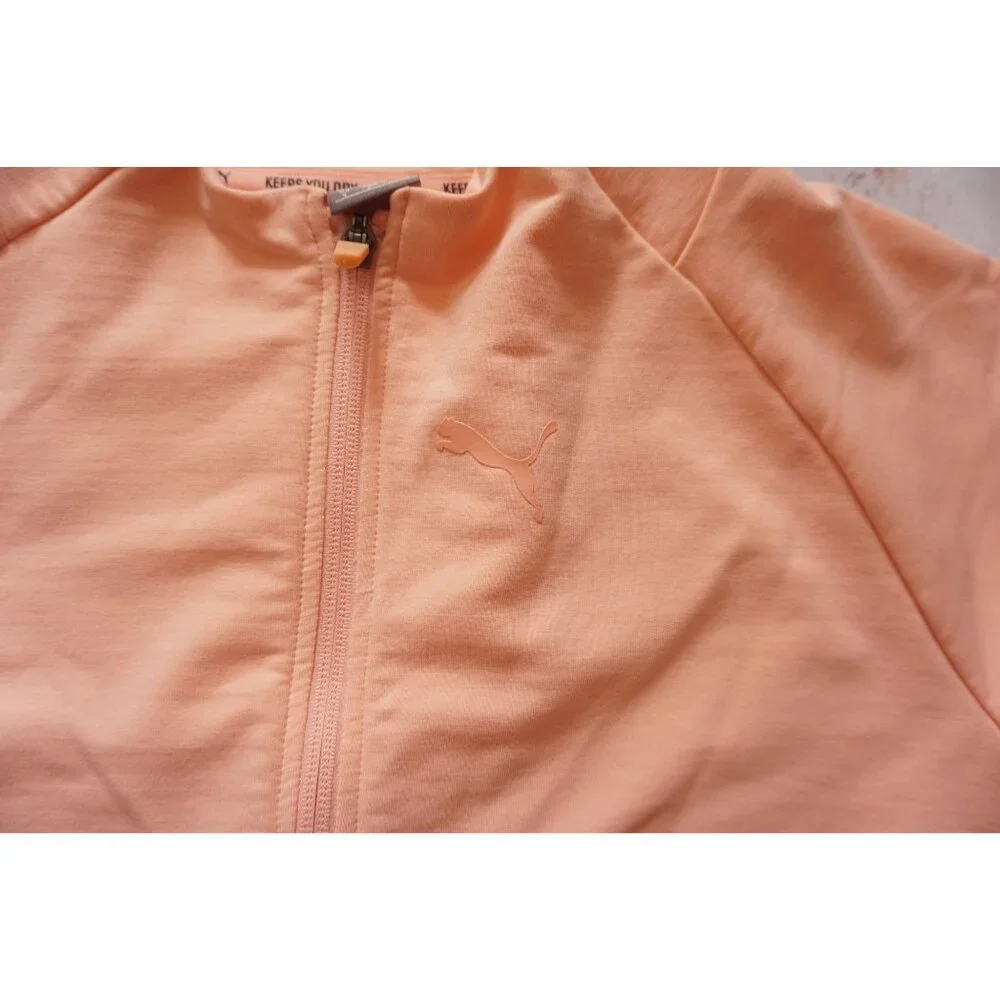 Puma Womens Peach Crop Track Jacket – Size S - Picture 5 of 12